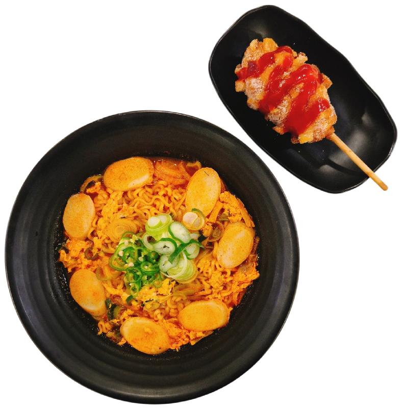 매운 떡 라면