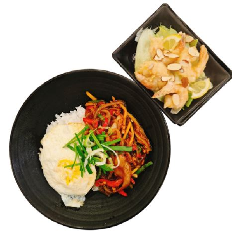 중화 잡채 덮밥