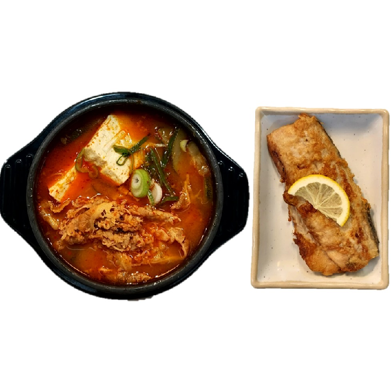 주찬2종day)우삼겹고추장찌개&삼치레몬구이