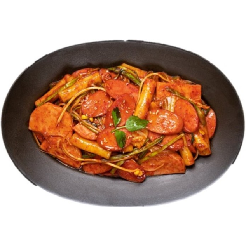 철판부대햄볶음