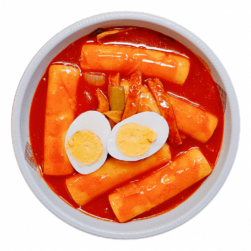 가래떡볶이 & 계란한알
