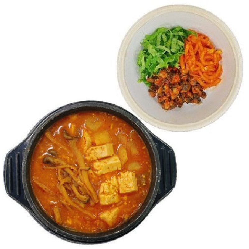 우렁 무채 비빔밥