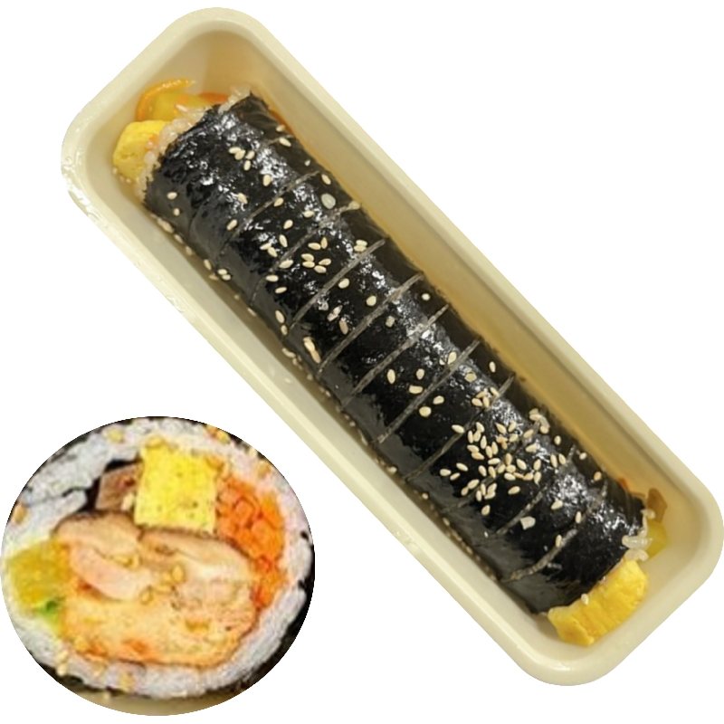 [수제] 통표고 새우완자 김밥