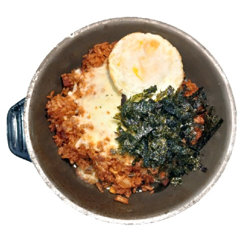 철판치즈김치볶음밥&계란후라이