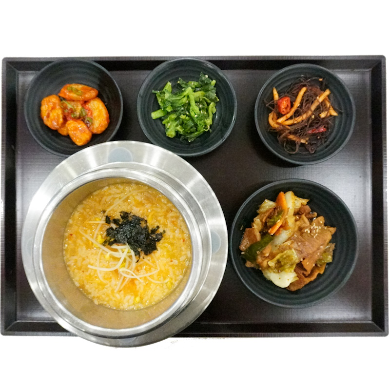 김치콩나물솥죽