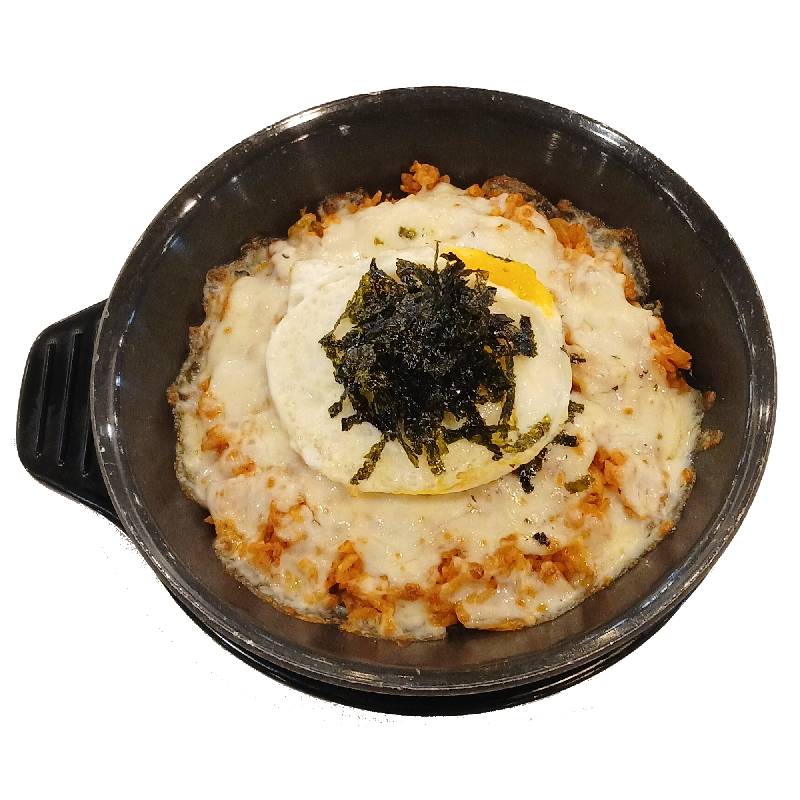 철판치즈김치볶음밥&계란후라이