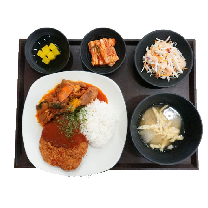제육돈가스세트