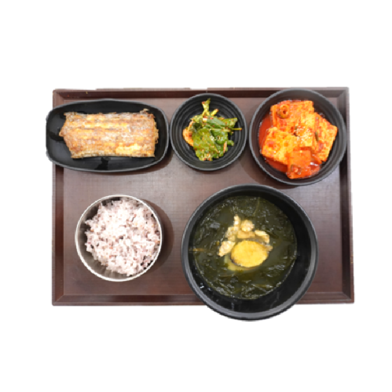 전복바지락미역국