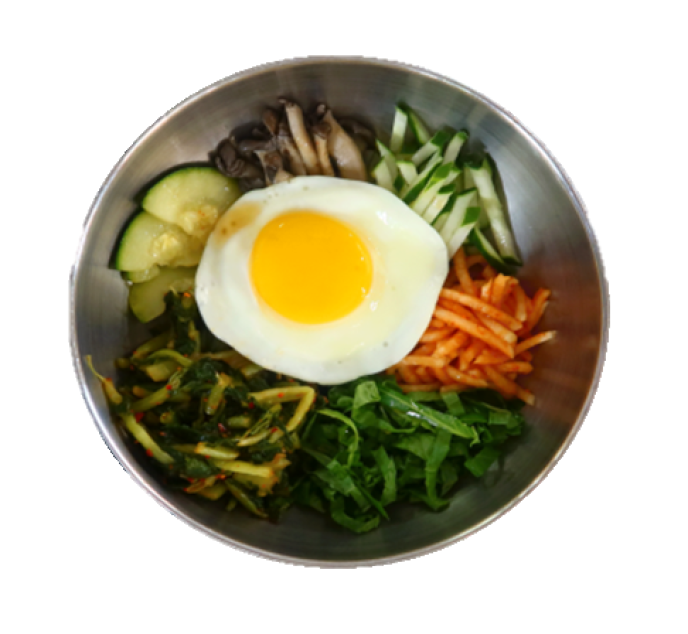 열무보리비빔밥&계란후라이