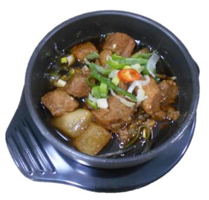 돼지고기조랭이떡찜