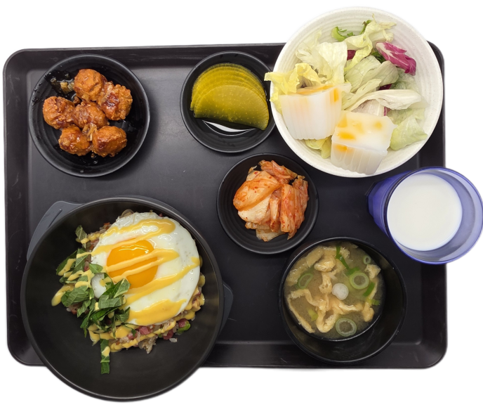 훈제오리볶음밥&계란후라이