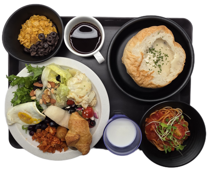 아라비아따파스타 with 샐러드바