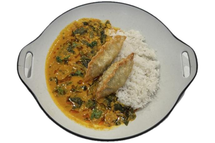 [Vegetarian]팔락뭉달커리&비건만두