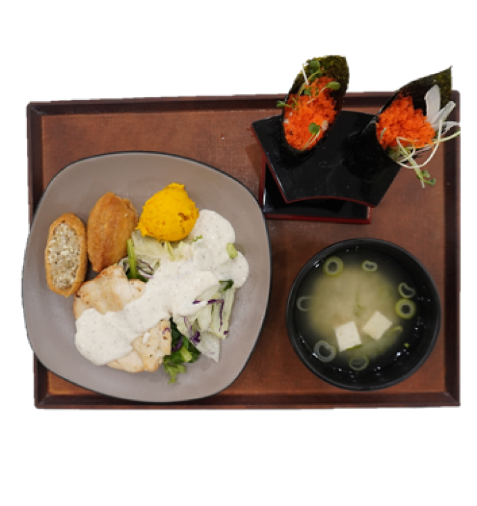 날치알데마끼&두부유부초밥