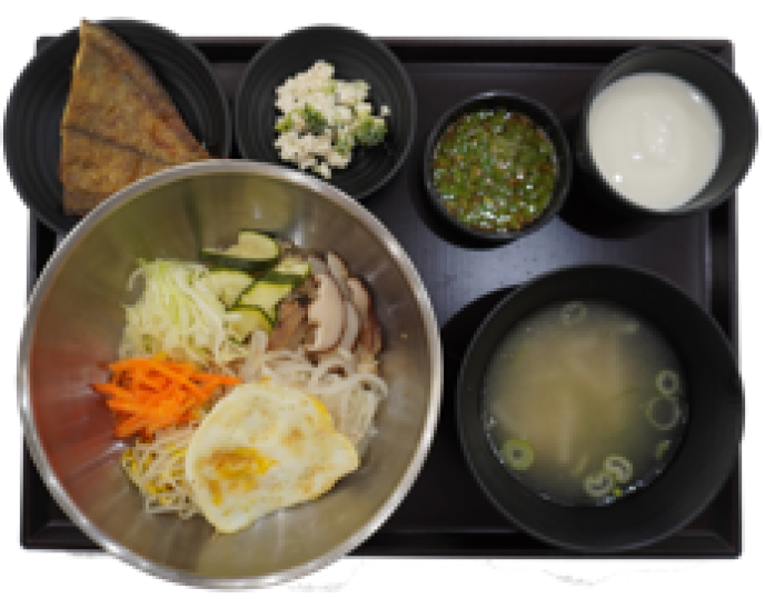 채소찜비빔밥(귀리곡물밥)