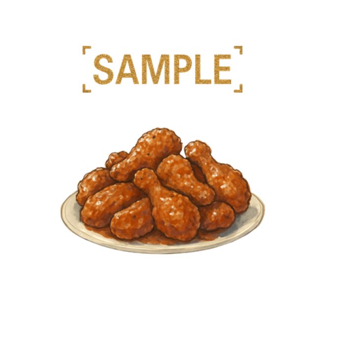 양념치킨&치킨무