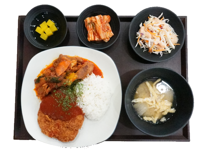 제육돈가스세트