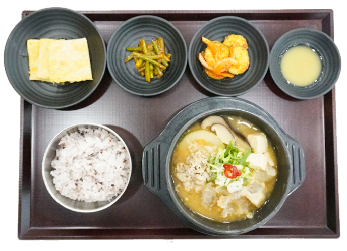 차돌스지된장전골