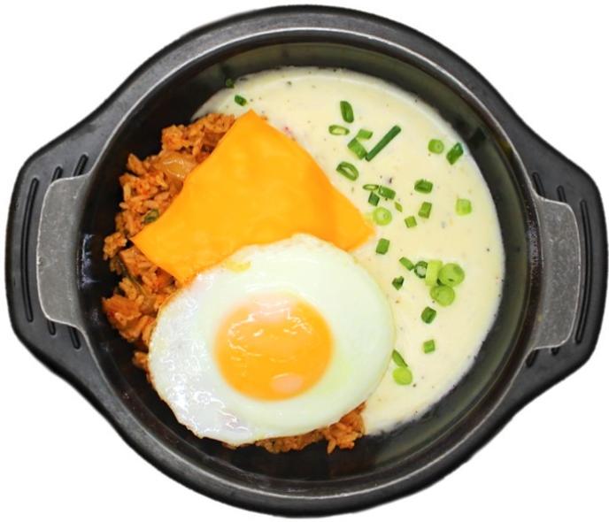 스팸김치볶음밥&크림소스