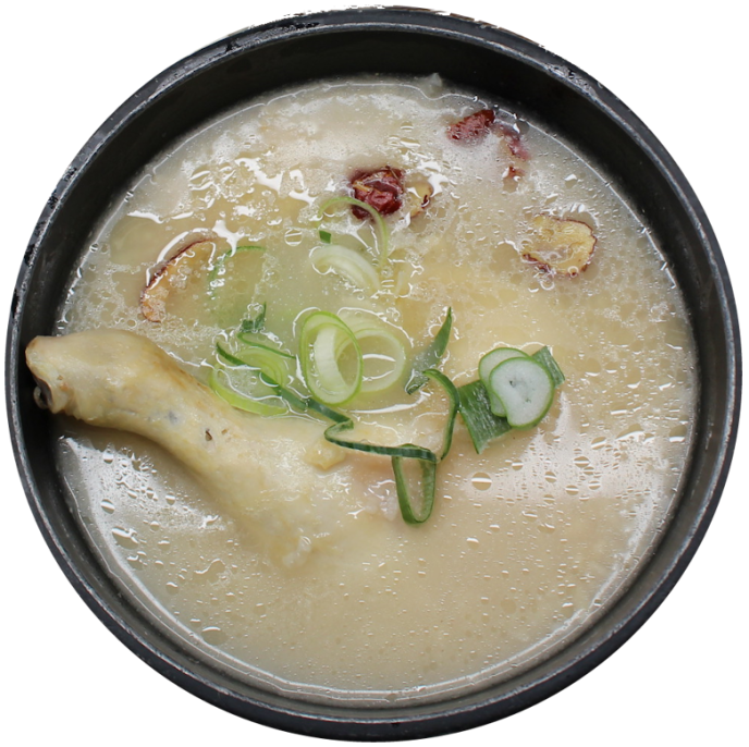 누룽지닭다리백숙(Chicken Drumstick Soup)