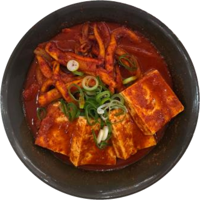오징어두부두루치기(Spicy Stir Fried Squid and Tofu)