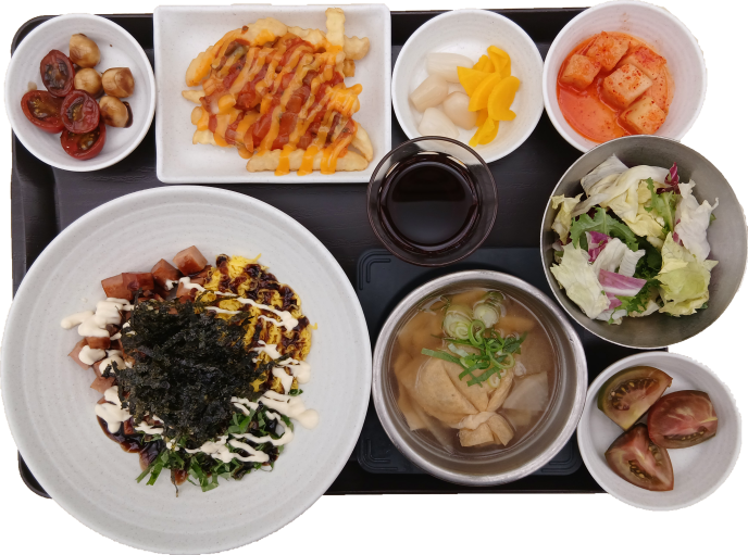 햄(스팸)마요덮밥(Rice topped with Spam and Mayo)