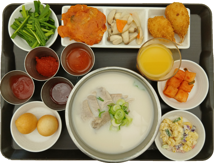 부산식돼지국밥(밥포함)(Pork and Rice Soup)