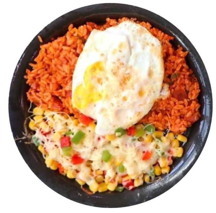 [블루]콘치즈김치볶음밥&계란후라이 