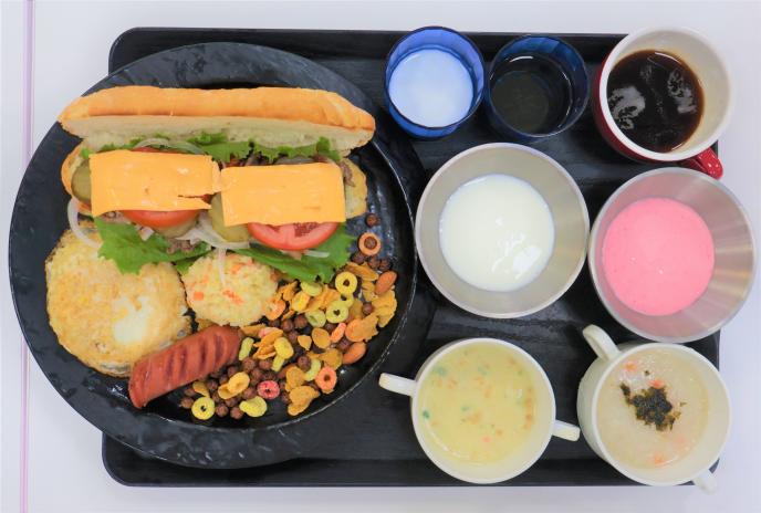 [블루][American breakfast]