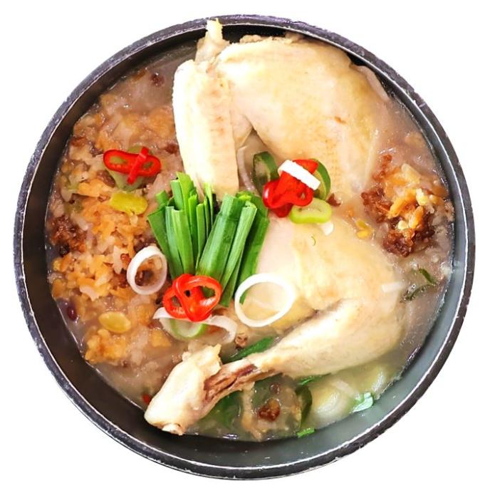찹쌀누룽지닭다리백숙