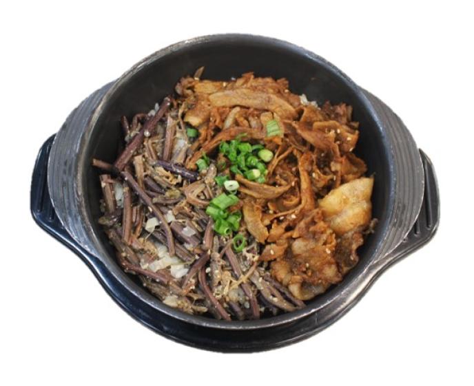 삼겹살고사리솥밥