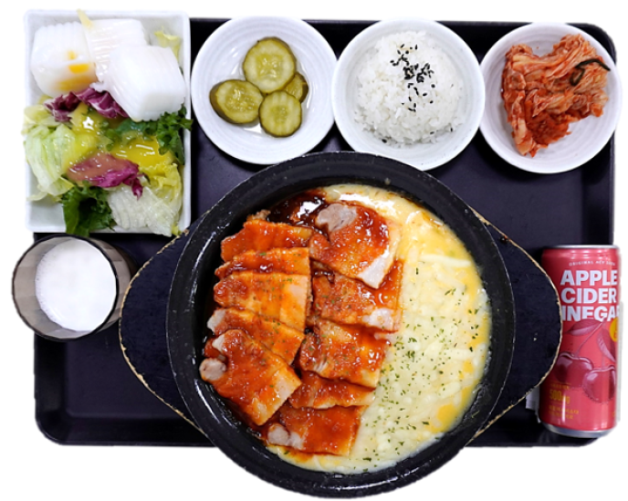  매콤치즈삼겹스테이크 