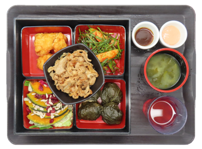 깻잎지현미쌈밥&대패삼겹살양파볶음