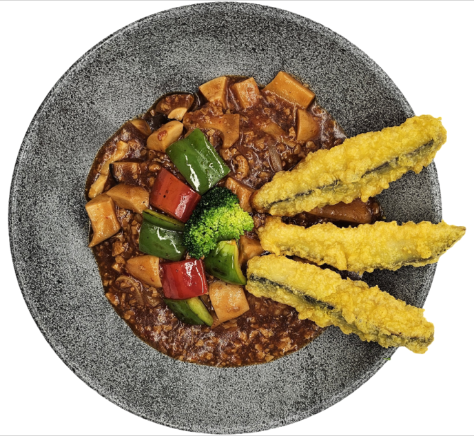 사천식 가지튀김덮밥