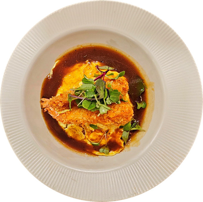 왕새우 오므라이스