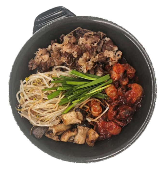 우삼겹 주꾸미 삼합