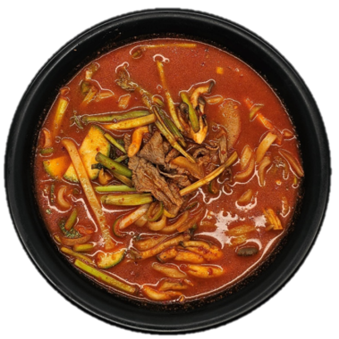 즉석 소고기 미나리 칼국수