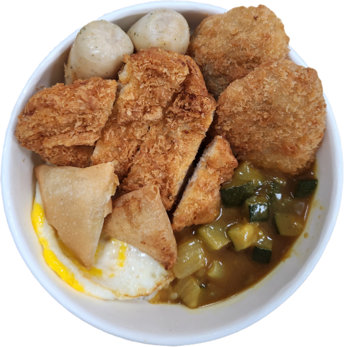 [수제] 커틀렛 카레덮밥 도시락