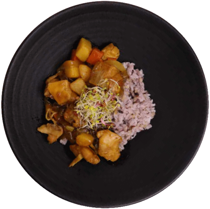 청양풍닭고기덮밥(Spicy Chicken Rice)