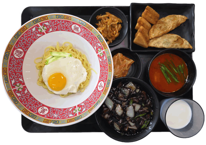 간자장면(Noodles with Black Soybean Sauce)