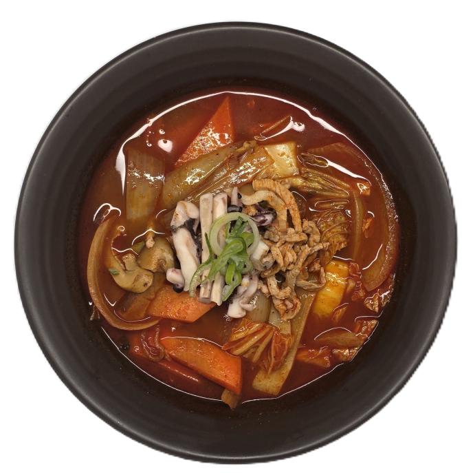 옛날짬뽕(Chinese spicy Pork noodles soup)