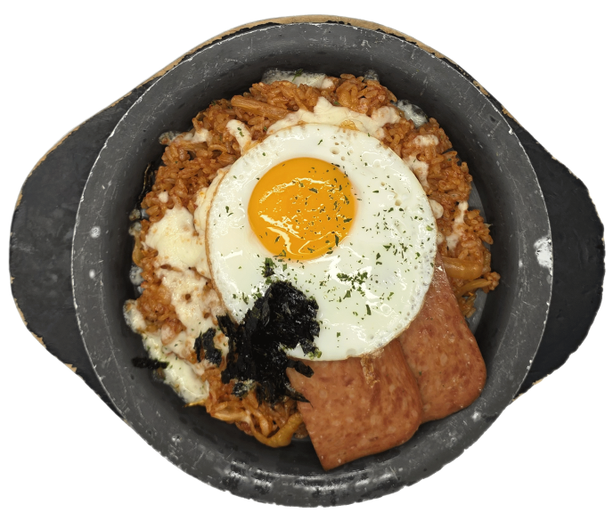 [A타워]햄(스팸)치즈김치밥(Kimchi Stir Fried Rice with Cheese & Spam)