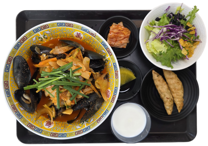 홍합짬뽕(Spicy Mussel Noodle Soup)