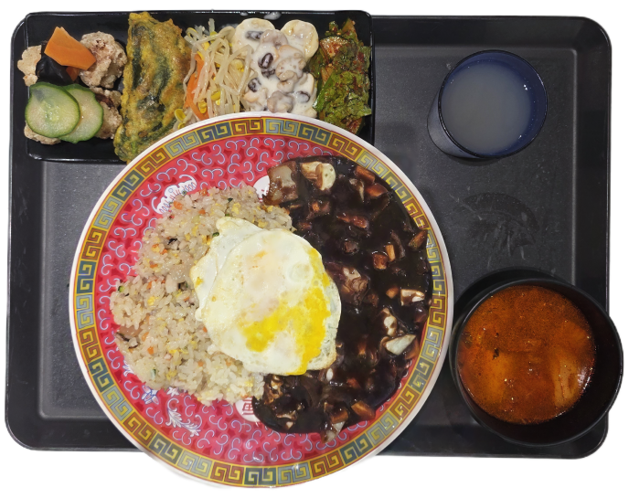 중국식볶음밥&자장소스(Chinese Stir fried rice & Black Soybean Sauce)