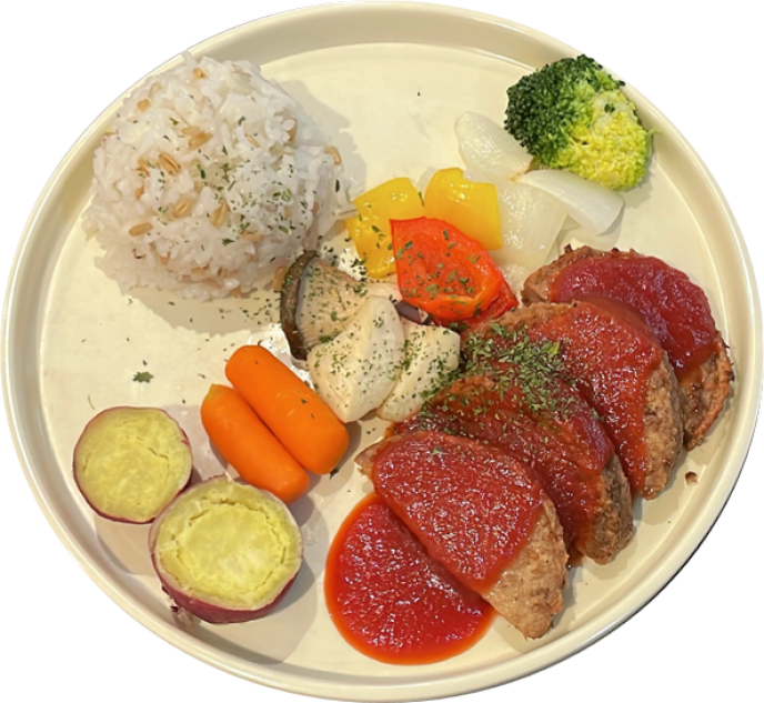 |건강식|베지매콤토마토함바그