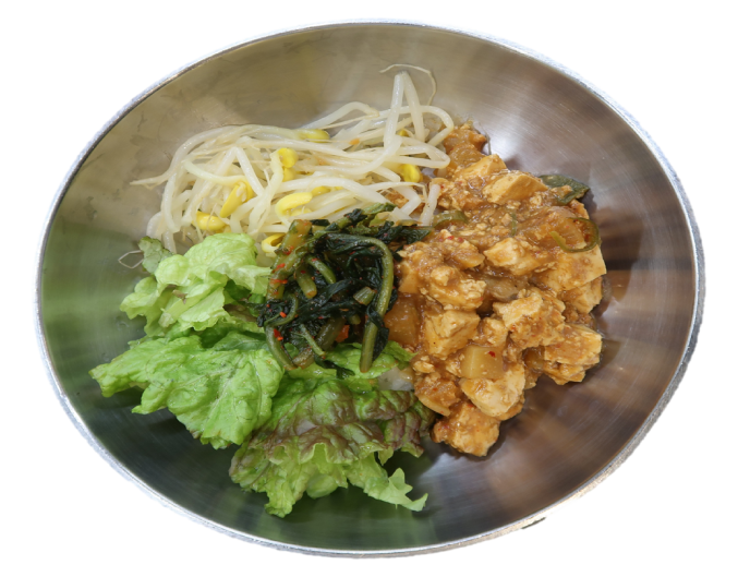 냉이강된장보리비빔밥&계란후라이