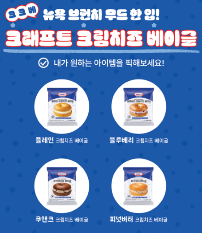 [2Coin][크래프트]블루베리베이글,90G/EA