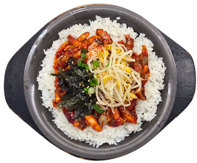 철판 낙지 덮밥