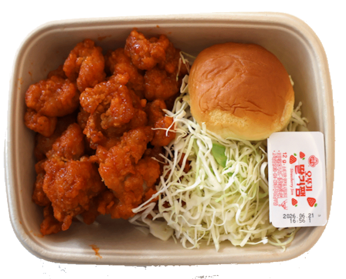 [단품형]고추장양념닭강정&모닝빵