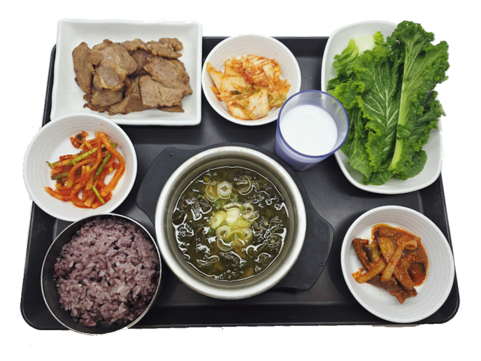 돈목살된장구이[Grilled Pork with Bean Paste]